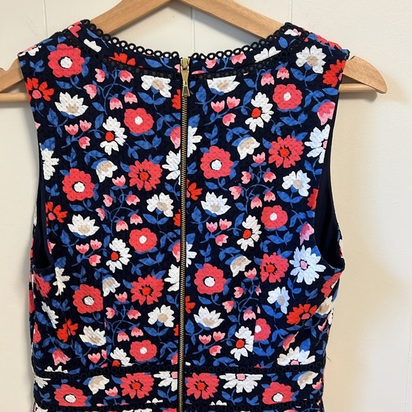 Kate Spade New York Shore Thing Daisy Jacquard Sheath Mini Dress Crochet Inlay 4 - Picture 11 of 13